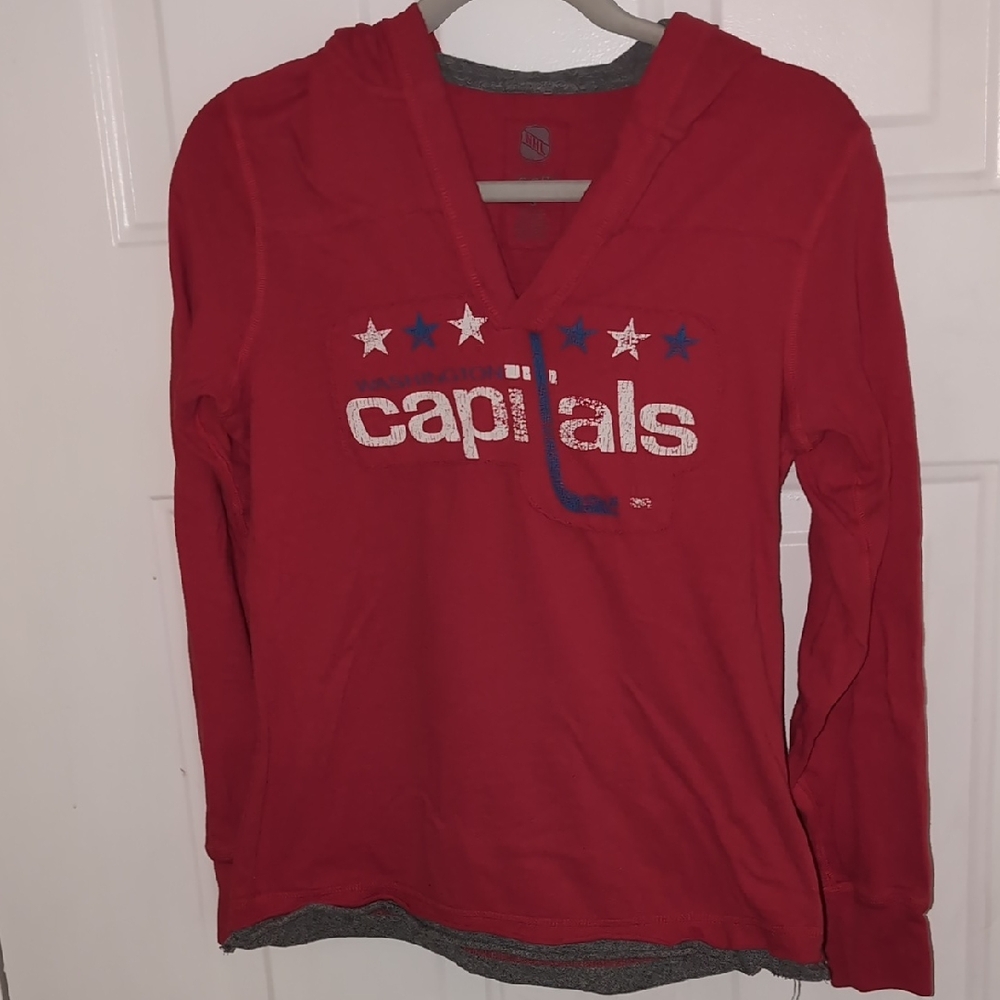 Capirals NHL Red CCM Hoodie Shirt